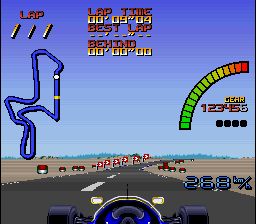 Nigel Mansell's World Championship (Europe) (Gremlins License) In game screenshot